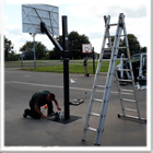 Installation  Indoor & Outdoor Basketball Equipment Installation Service.