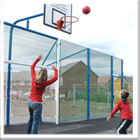 Multi Use Games Area Steel Basketball Goal Systems.