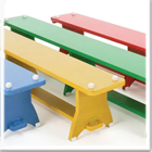 Activ Multi Coloured Schools Wooden Gymnasium Bench