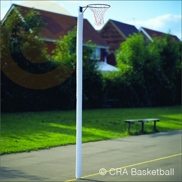 Two International Aluminium In Ground Fixed College Netball Goal Posts Two International Aluminium In Ground Fixed College Netball Goal Posts