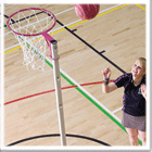 Freestanding Steel Indoor Netball Goal