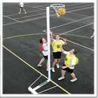 Freestanding 510 Portable Netball Post