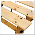 Sure Shot Wooden Gymnasium Seating Benches