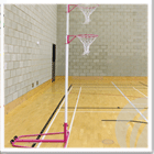Telescopic Wheeled Indoor Netball Goals